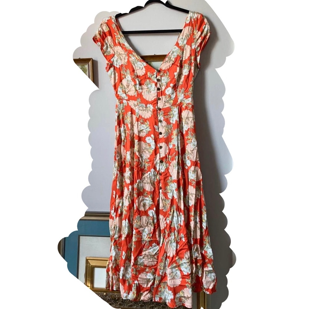 Floral midi dress